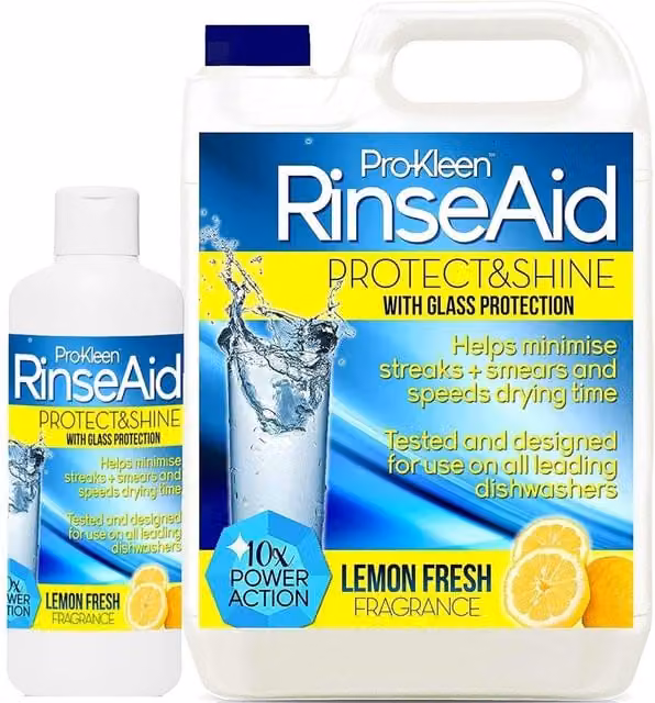 Pro-Kleen Lemon Fresh Rinse Aid with Glass Protection, Blue, 5.5 l
