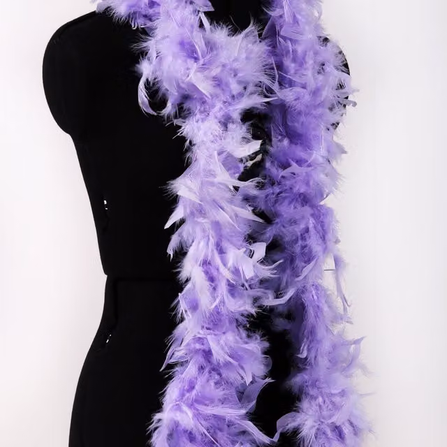 Trimits Marabou Feather Boa in Purple and Blue
