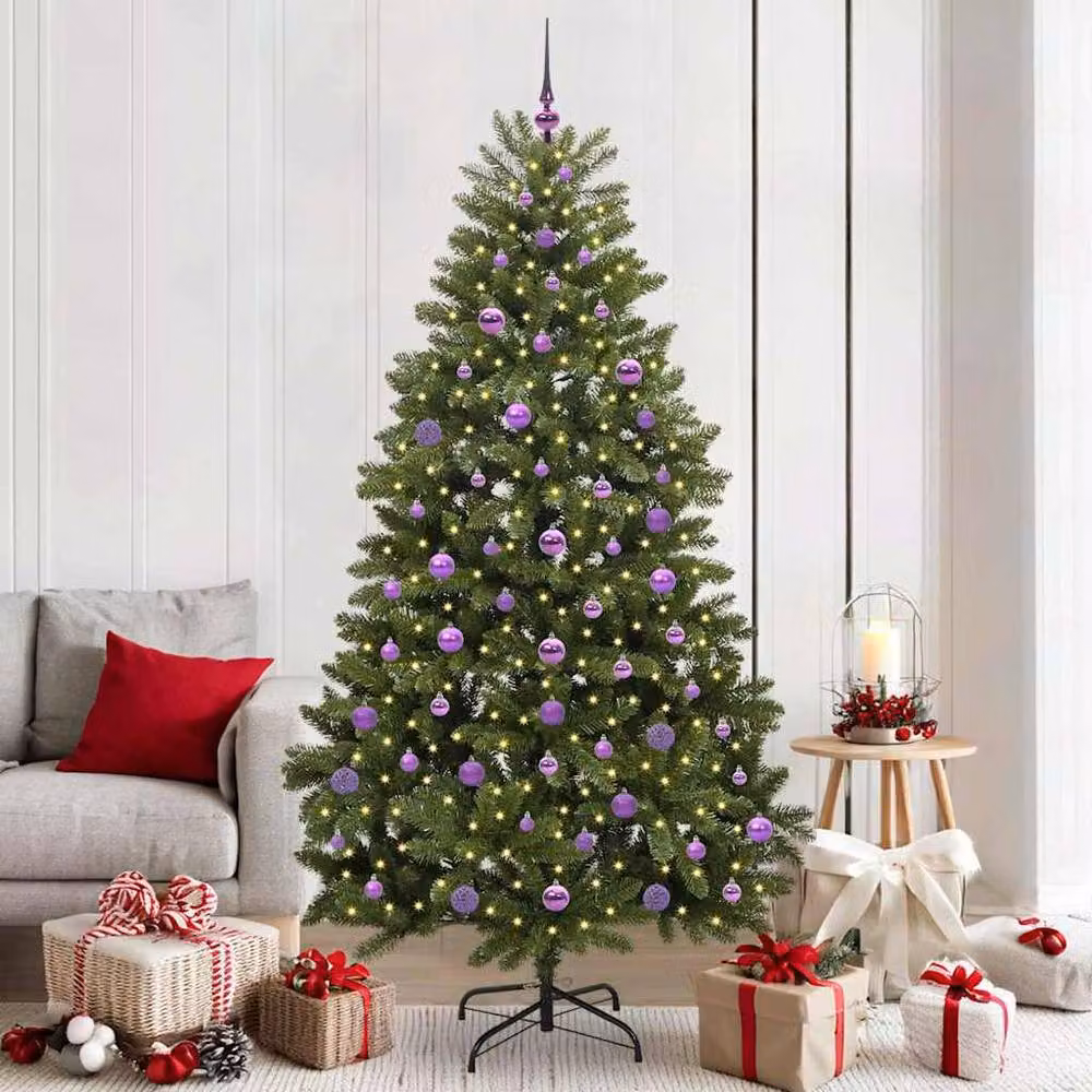 Berkfield Home Elegant Green Artificial Christmas Tree with Stand, Height: 210 cm – 2