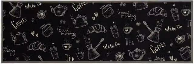 Berkfield Home Washable Morning Black Kitchen Rug, W/L: 60 x 180 cm – 1