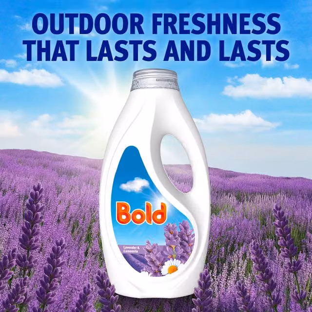 Bold 2 in 1 Laundry Liquid Lavender and Camomile 43
