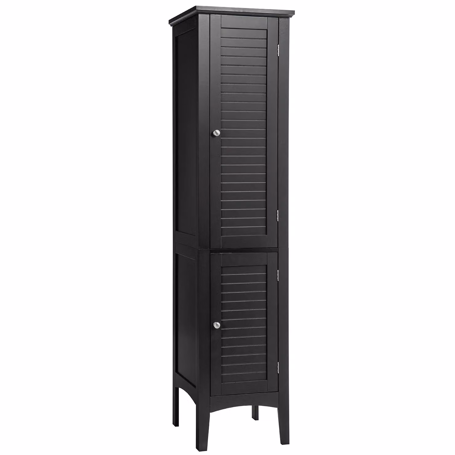 Costway 5-Tier Tall Narrow Bathroom Storage Cabinet in Black – 3