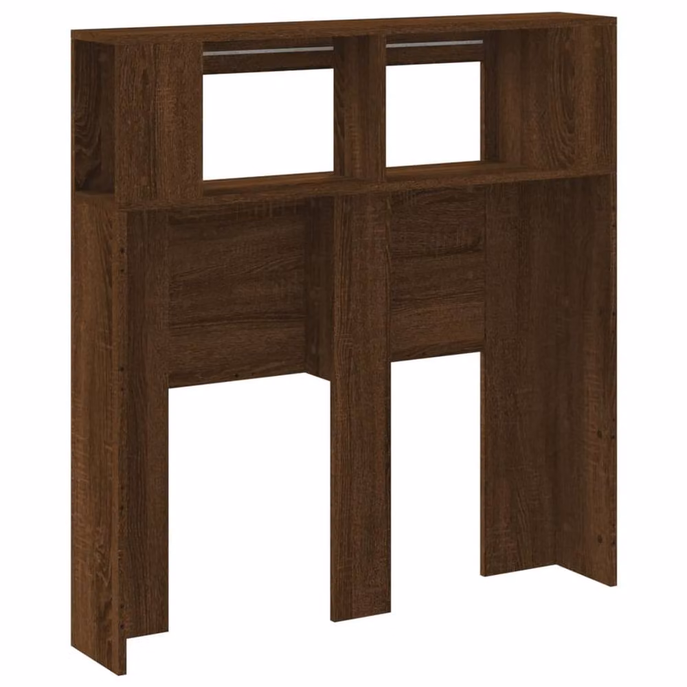 Berkfield Home Modern LED Headboard in Brown Oak, W/D/H: 180 x 18.5 x 103.5 cm – 5