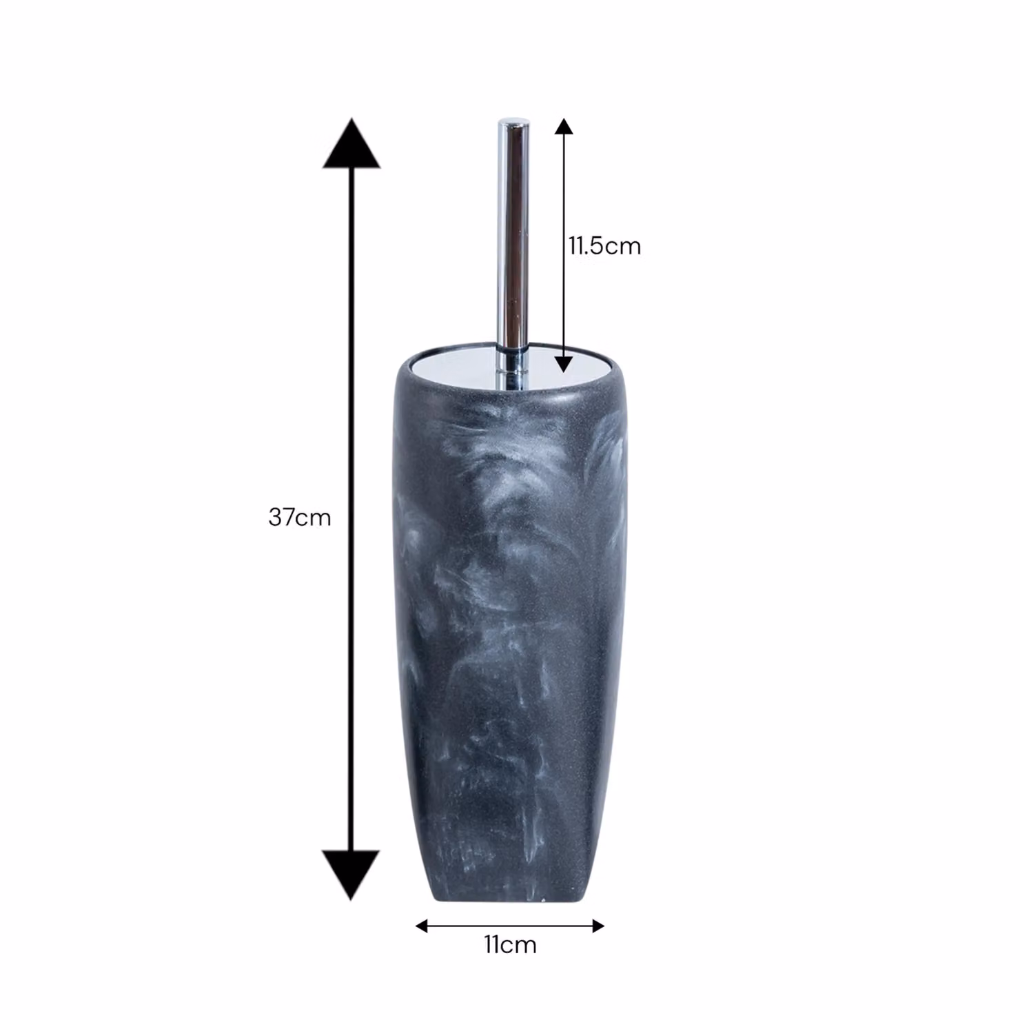 Showerdrape Octavia 5 Piece Grey Marble and Chrome Bathroom Accessory Set – 3