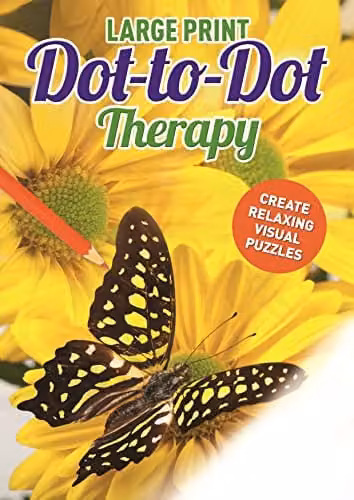 Large Print Dot-to-Dot Therapy Activity Book for Seniors by Arcturus Publishing Ltd, Multicolour