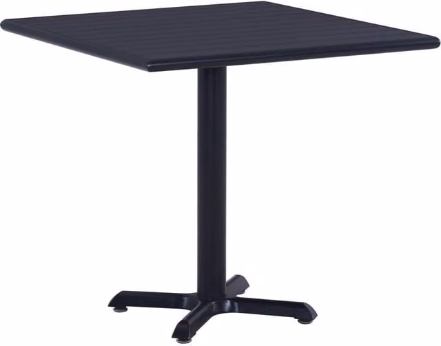 Berkfield Home Modern Garden Table in Black, W/D/H: 80 x 80 x 75 cm – 1