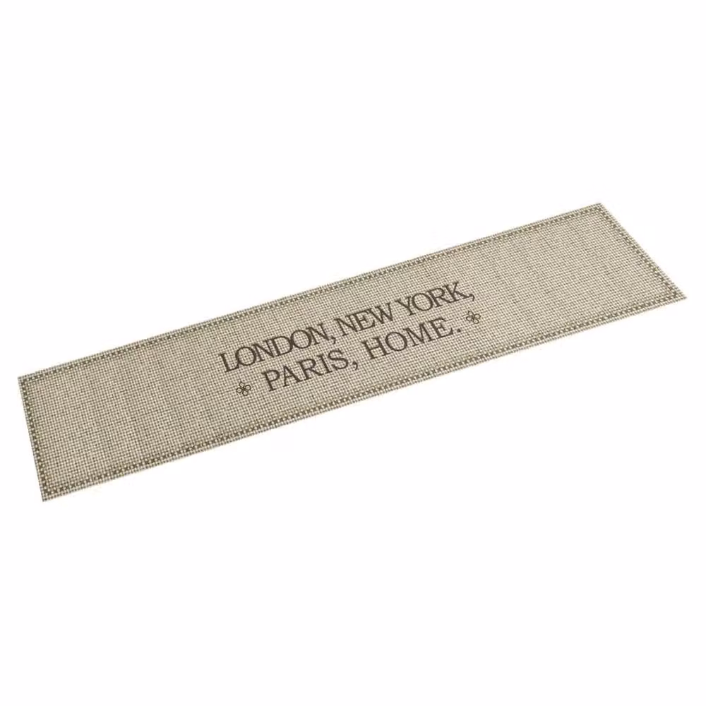 Berkfield Home Capital Washable Velvet Kitchen Rug in Taupe, W: 60 cm, L: 300 cm – 2
