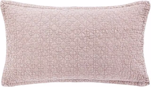 Bedeck of Belfast Stonewashed Cotton Standard Pillowcases, Pair, Pink