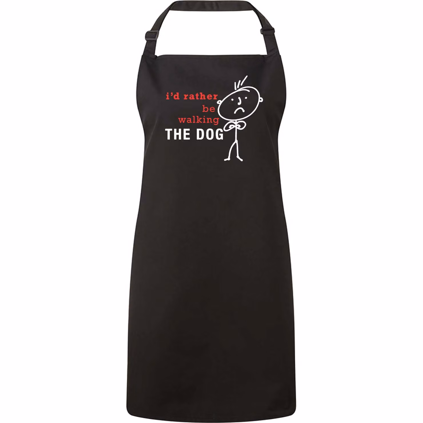60 Second Makeover I'd Rather Be Walking The Dog Black Apron – 2