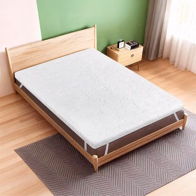 Lavio White Single Bed Memory Foam Mattress Topper, 5cm Depth for Pressure Relief