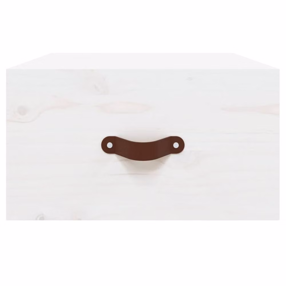 Berkfield Home Beautiful Wall-mounted Bedside Cabinet in White, W: 40 cm, D: 29.5 cm, H: 22 cm – 2