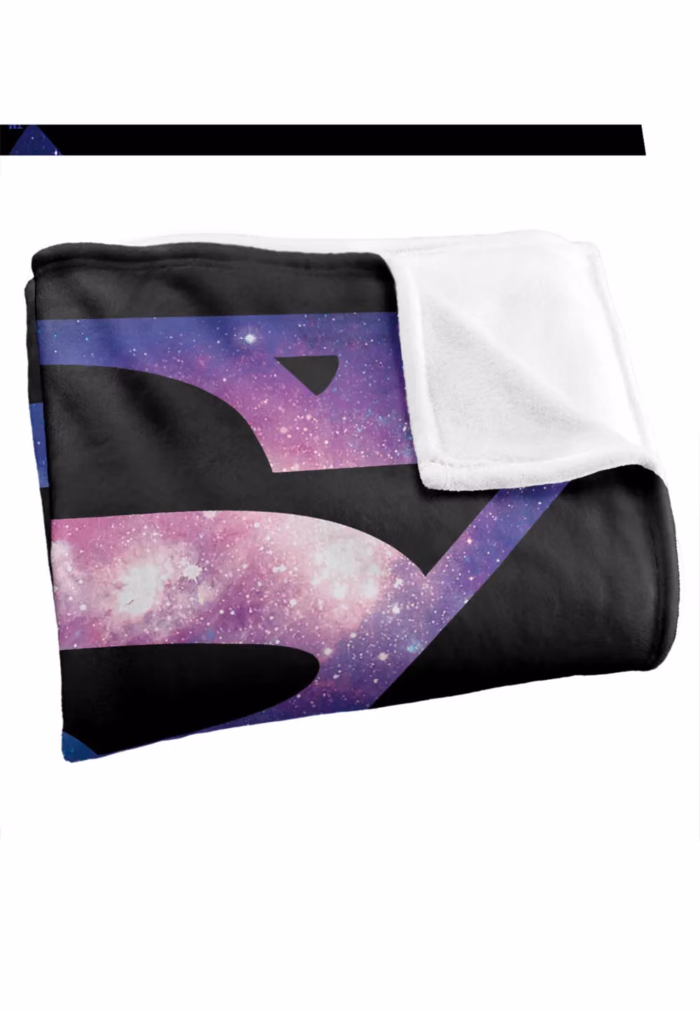 Warner Brothers Superman Logo Silky Touch Super Soft Throw Blanket, White, W: 152 cm, D: 127 cm – 2