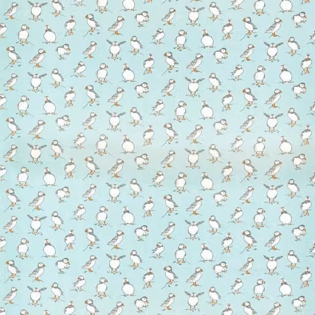 Clarke & Clarke Atlantic Fabric in Blue