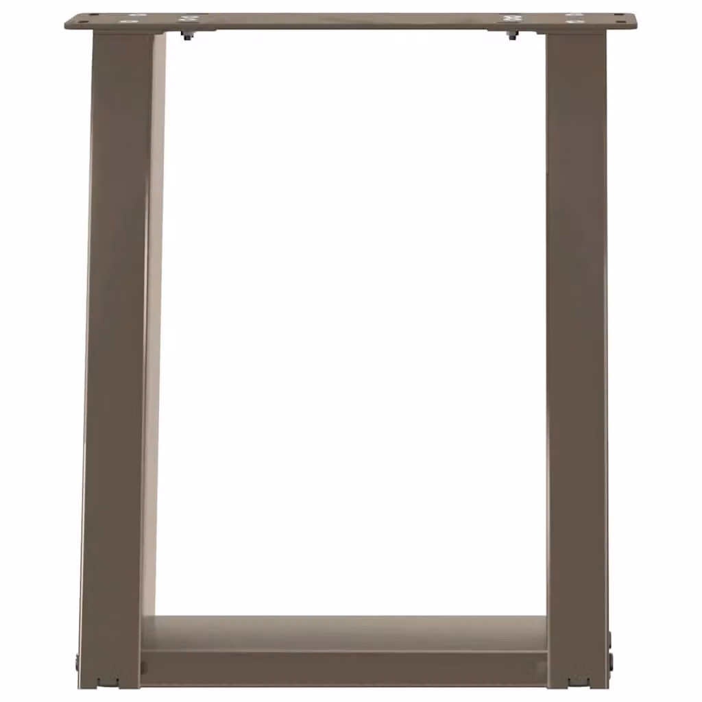 Berkfield Home U-Shaped Coffee Table Legs, 2 Piece Set, Brown Matt Steel, W: 28 cm, H: 42.5-43 cm – 3
