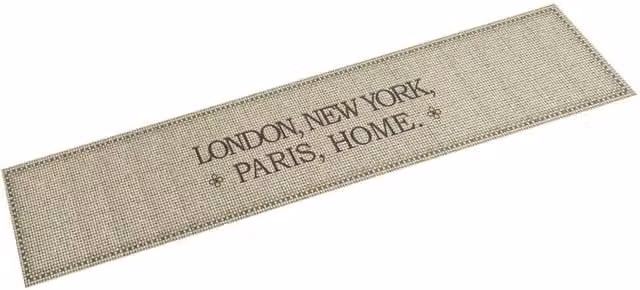 Berkfield Home Capital Washable Velvet Kitchen Rug in Taupe, W: 60 cm, L: 300 cm – 1