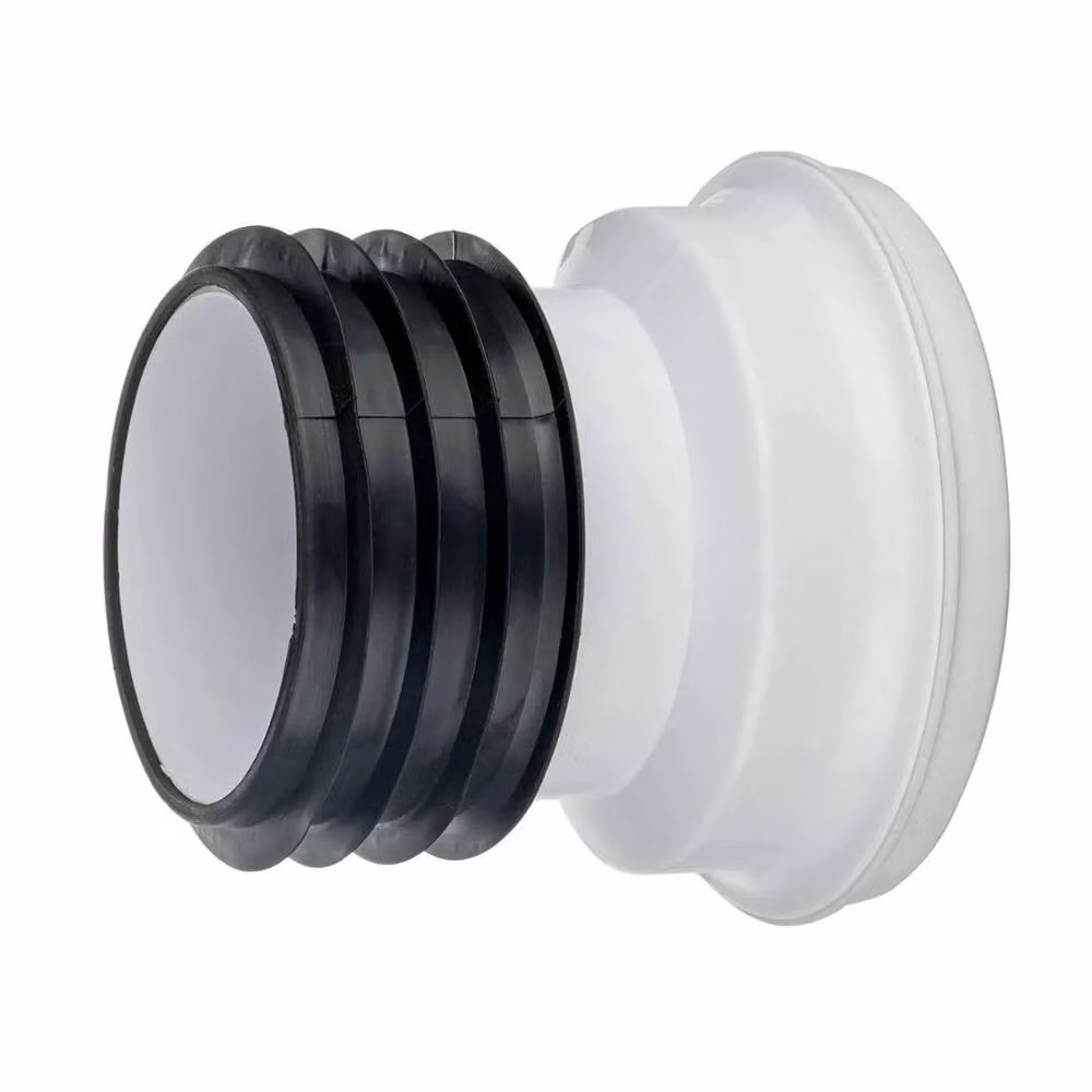 Securplumb White Plastic Straight Toilet Pan Pipe Connector – 2