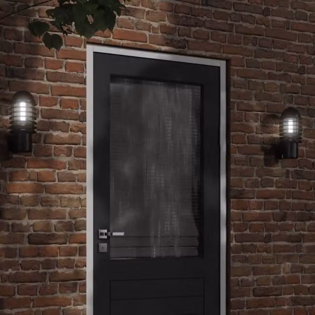 Berkfield Home Black Stainless Steel Outdoor Wall Light – 1