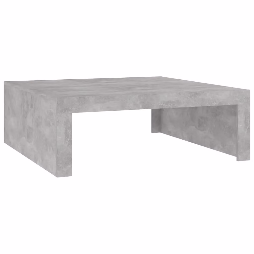Berkfield Home Modern Square Coffee Table in Concrete Grey, W/D/H: 100 x 100 x 35 cm – 2