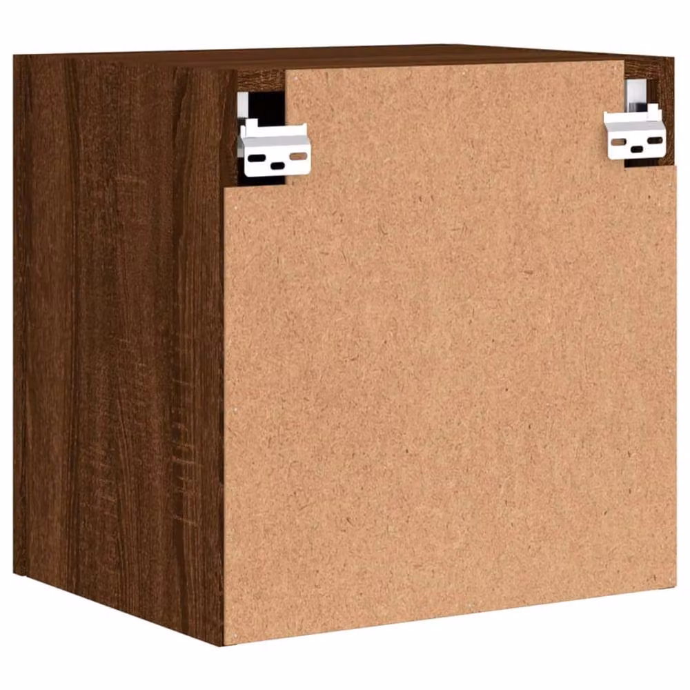 Berkfield Home Set of 2 Brown Oak TV Wall Cabinets, W/D/H: 40.5 x 30 x 40 cm – 7