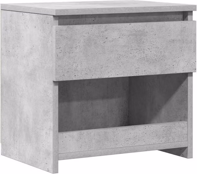 Berkfield Home Bedside Cabinet in Concrete Grey, W/D/H: 40 x 30 x 39 cm – 1