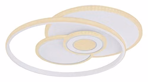 Netlighting Roderick Semi Ceiling Light White W/D/H: 55 x 46 x 6 cm, Dimmable LED