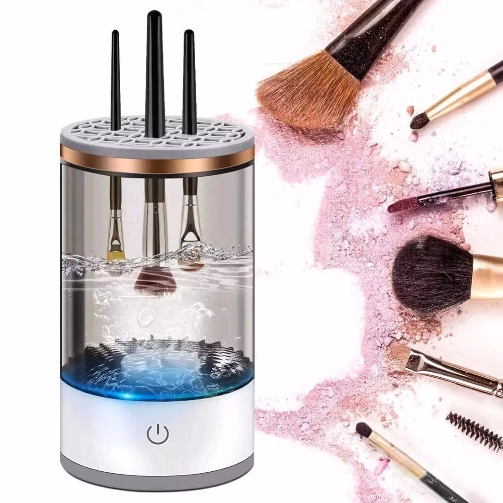KORVIXA Grey Electric Makeup Brush Cleaner Machine – 3