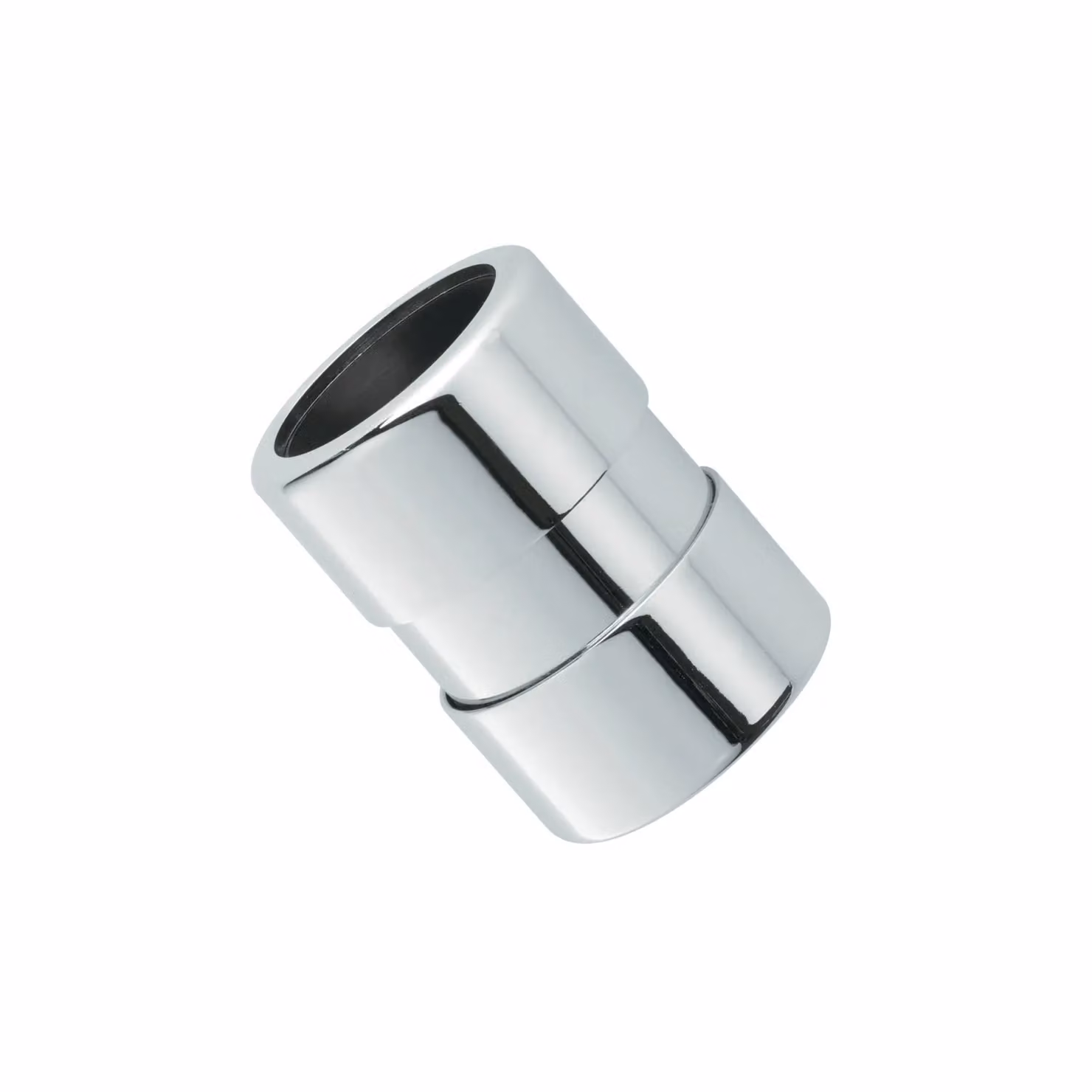 McAlpine Chrome Plated Brass 1.25" Compression Straight Coupling in Silver – 2