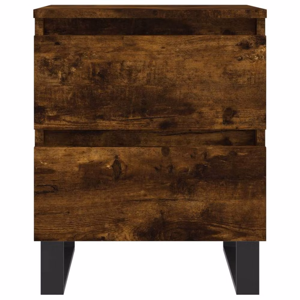 Berkfield Home Bedside Cabinet in Smoked Oak Brown, W/D/H: 40 x 35 x 50 cm – 4