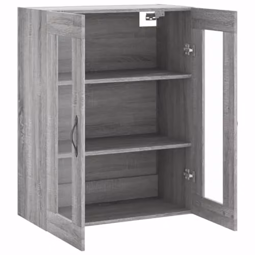 vidaXL Wall Mounted Cabinet in Grey Sonoma, W/D/H: 69.5 x 34 x 90 cm – 4