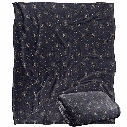 LOGOVISION Harry Potter House Constellations Soft Fleece Blanket, Multicolour and White, W: 152 cm, D: 127 cm – 1