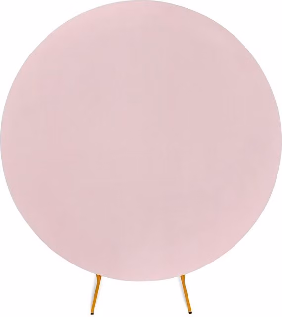 Neel Blue Spandex Wrinkle-Resistant Round Arch Backdrop Cover in Baby Pink, 220 cm – 1