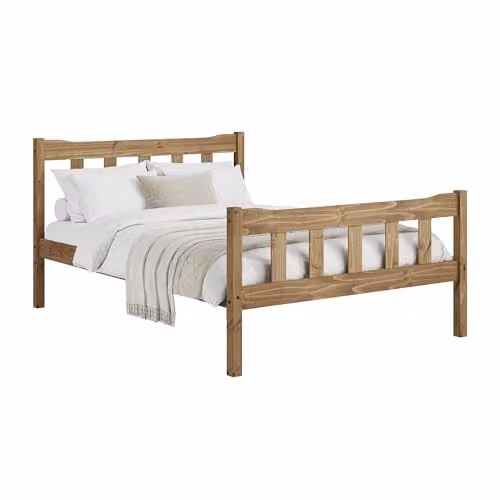Lemon Pavilion Furniture Havana King Size Pine Bed Frame, Brown, L210.8 x W159.8 x H96 cm – 2