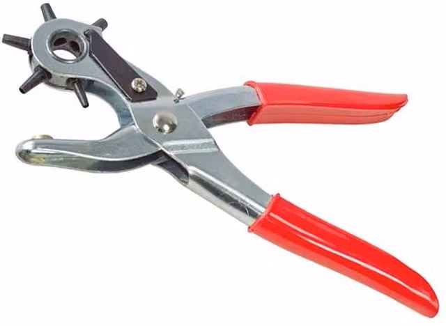 Amtech Steel Leather Punch Pliers in Red and Multicolour