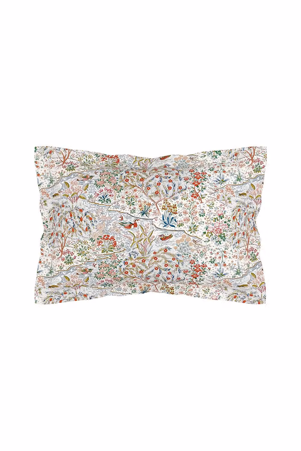 Sanderson Moat Birds Cotton Percale Duvet Cover and Pillowcase Set, Multicolour, W: 180 cm, H: 200 cm – 2