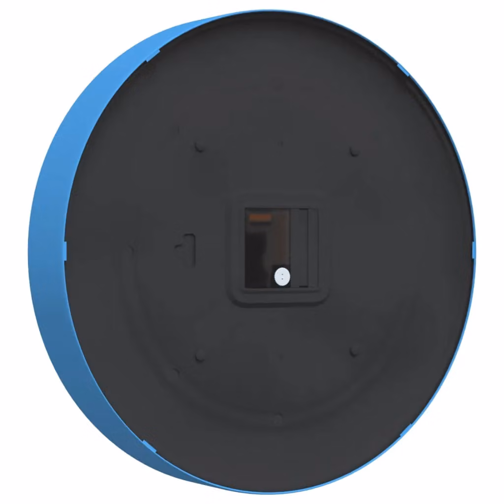 Berkfield Home Blue Round Silent Quartz Wall Clock, Diameter: 25.5 cm – 2