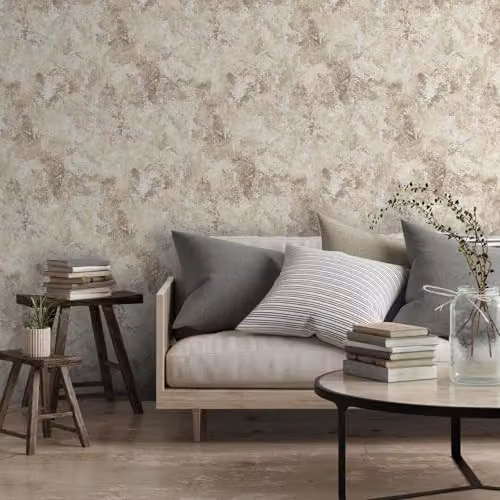 Muriva Perico Stone Cream Abstract Wallpaper in Beige – 2