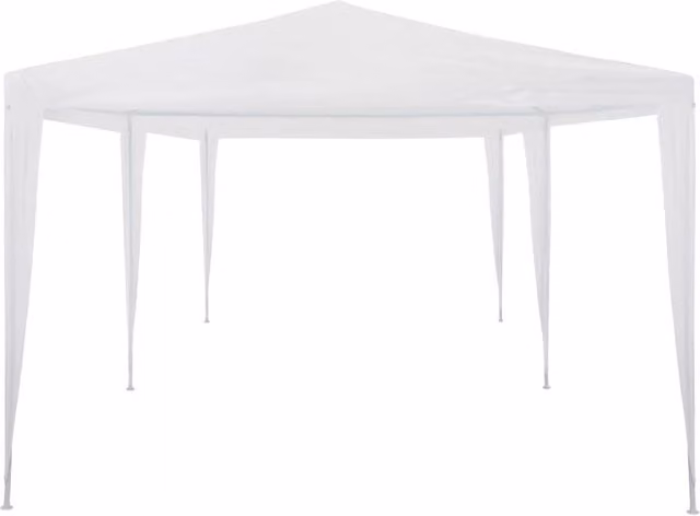 Berkfield Home Party Tent in White with Steel Frame, W/D/H: 6 x 3 x 3 m