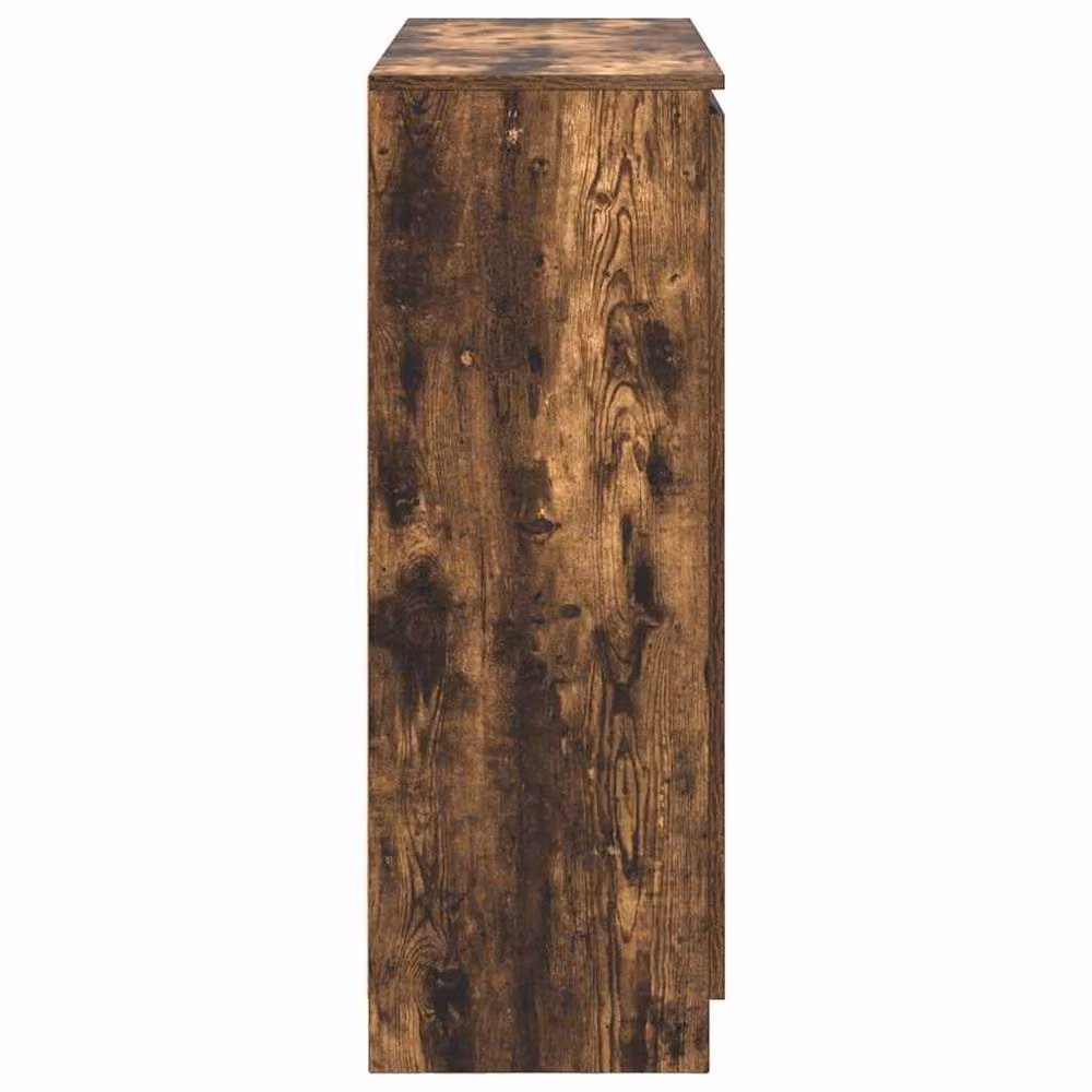 Berkfield Home Smoked Oak Sideboard with Drawers, Brown, W/D/H: 100.5 x 35 x 98.5 cm – 4