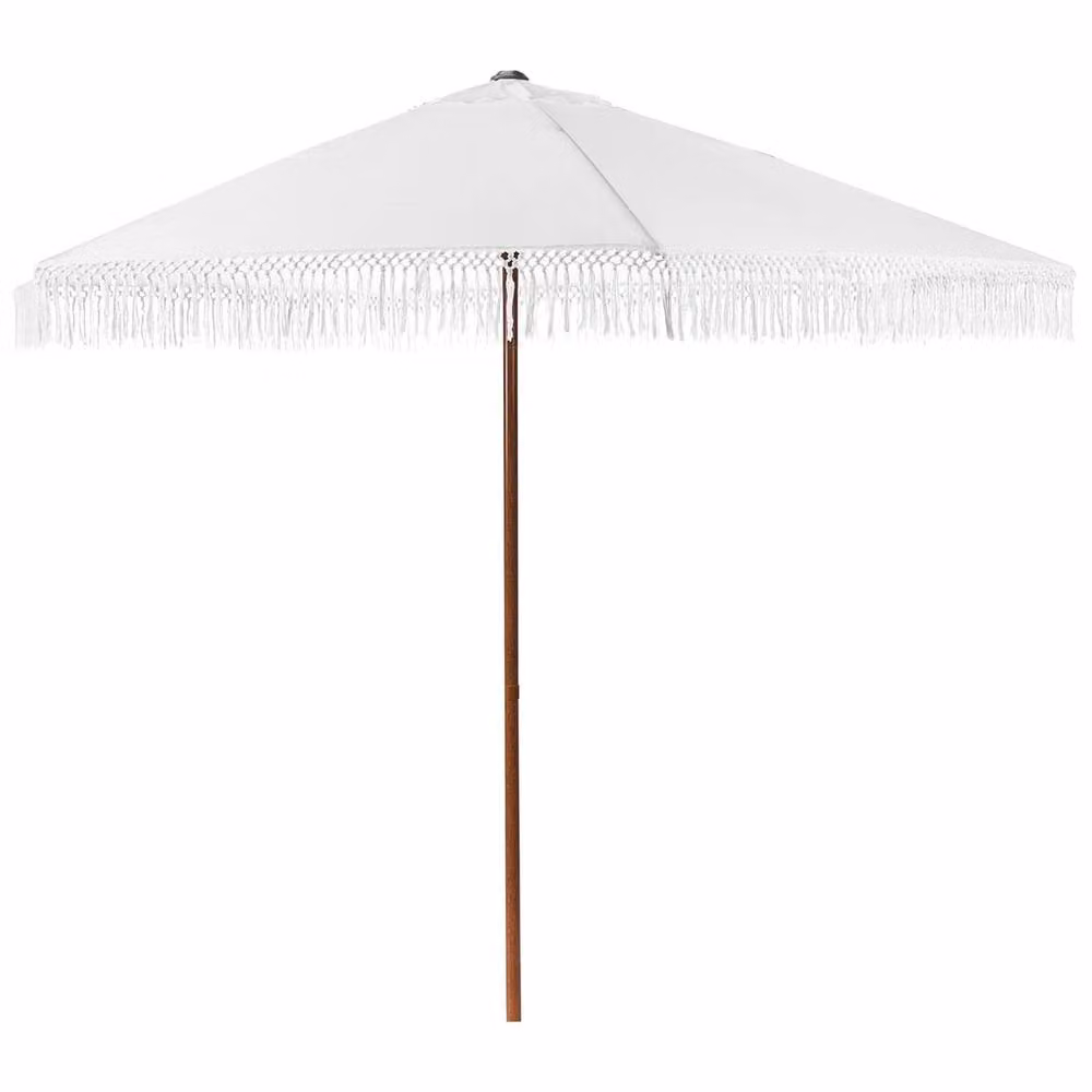 Wyld and Coco Garden Market Parasol in White, Diameter: 258 cm, Polyester and Steel – 2