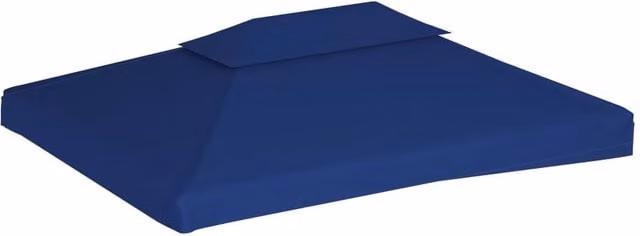 Berkfield Home 2-Tier Gazebo Top Cover in Blue, 4 x 3 m