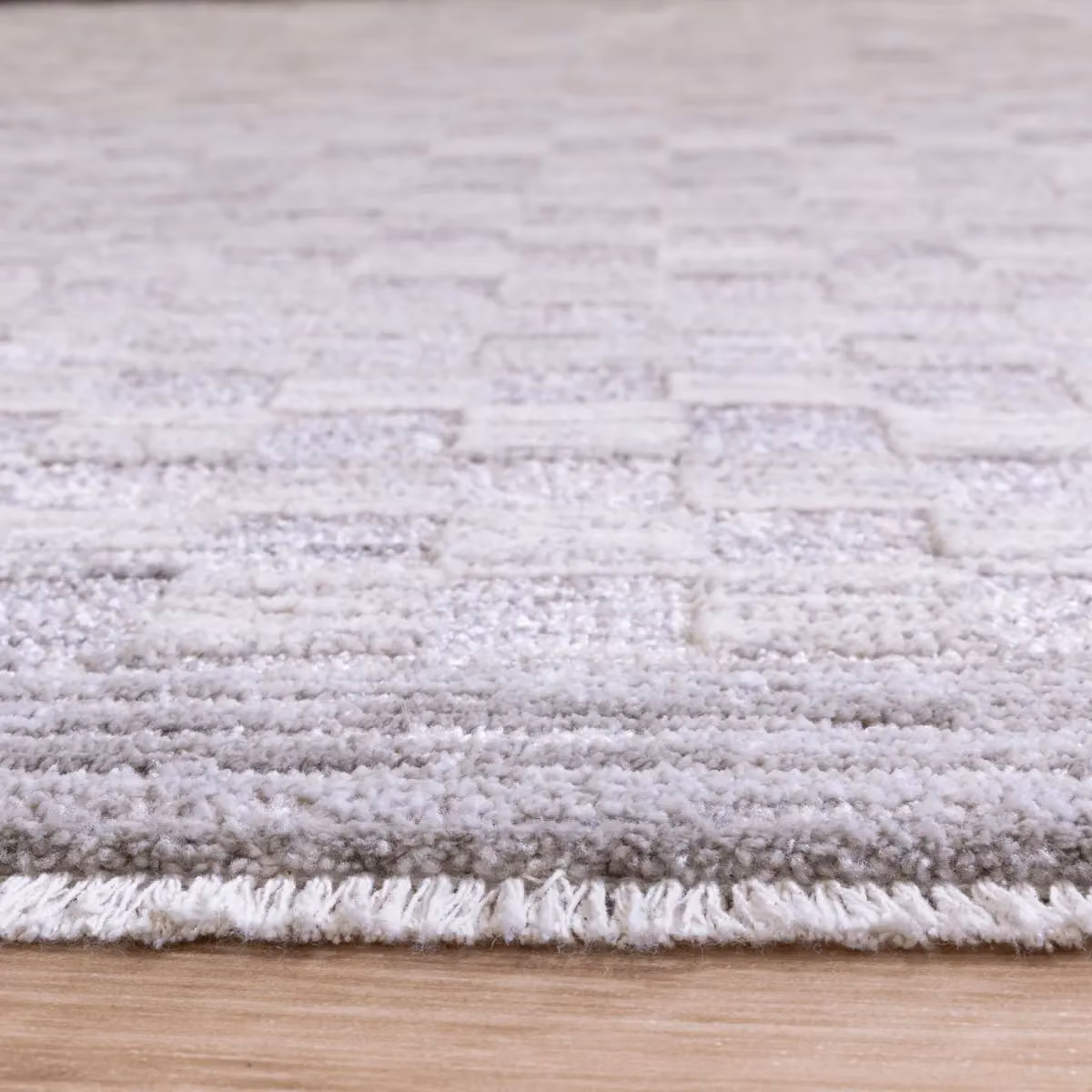 The Rug Shop UK Silver and Grey Modern Abstract Area Rug, W/D/H: 200 x 300 cm – 2