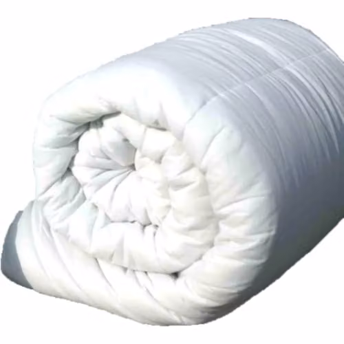 HomeSpace Direct White Hollowfibre Winter Duvet with Polycotton Cover, 13.5 Tog, King Size