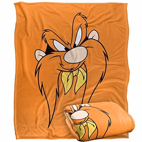 LOGOVISION Looney Tunes Super Soft Microfibre Fleece Throw Blanket, Multicolour and White, W/D/H: 152 x 127 cm