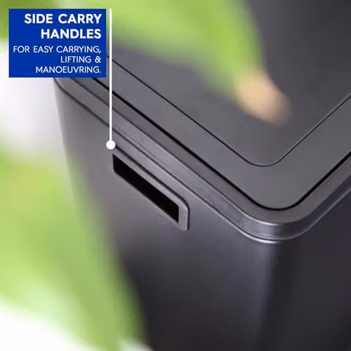 Harbour Housewares 30L Stainless Steel Double Kitchen Pedal Bin with Soft Close Compartments and Removable Inner Buckets, Black – 5
