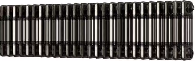 UK Radiators Alpha 4 Column Horizontal Traditional Cast-Iron Style Radiator in Raw Metal Silver, W: 116.4 cm, H: 30 cm – 1