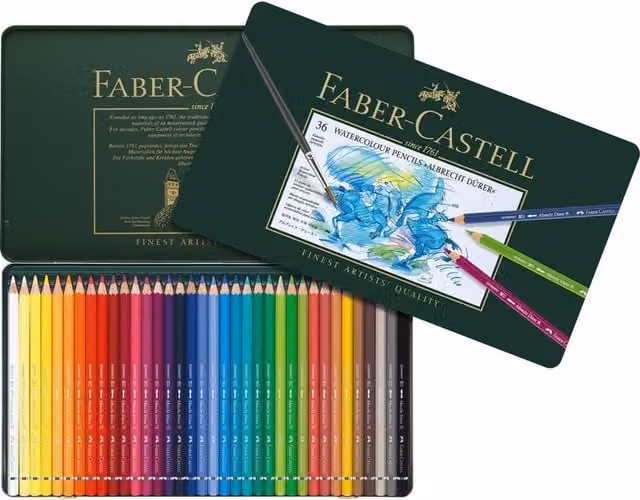 Faber-Castell Albrecht Durer Artists Watercolour Pencils, Multicolour, 36 Pack