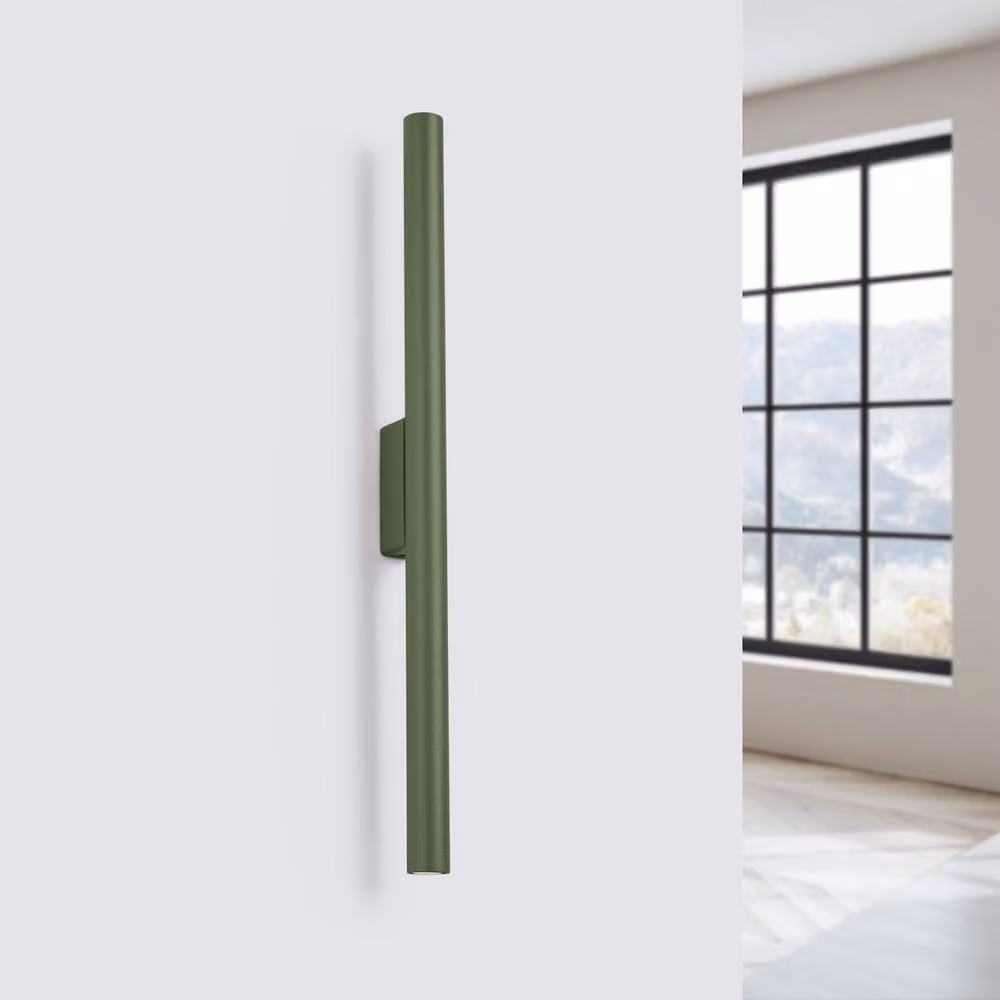 Sollux Lighting Modern Green Wall Lamp with 2 Lights W/D/H: 50 x 2.5 x 5 cm – 2
