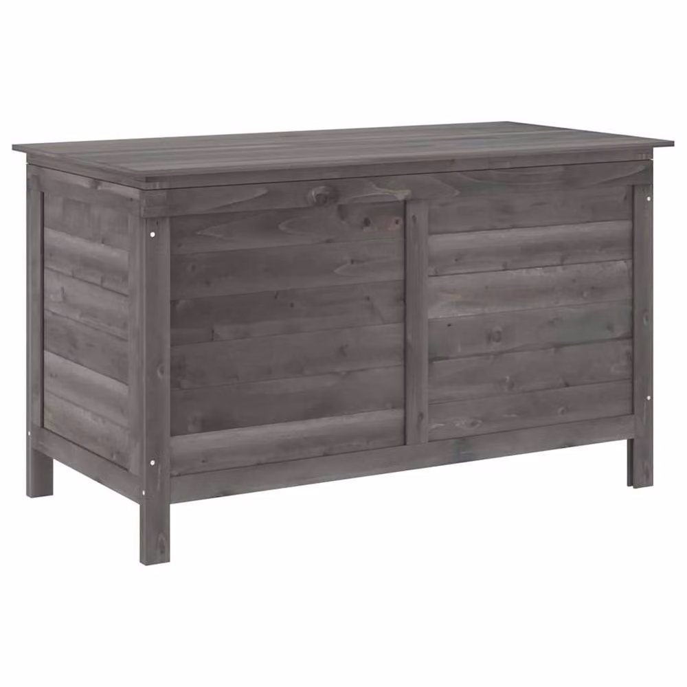 Berkfield Home Garden Storage Box in Anthracite Grey Solid Fir Wood W/D/H: 99 x 49.5 x 58.5 cm – 3