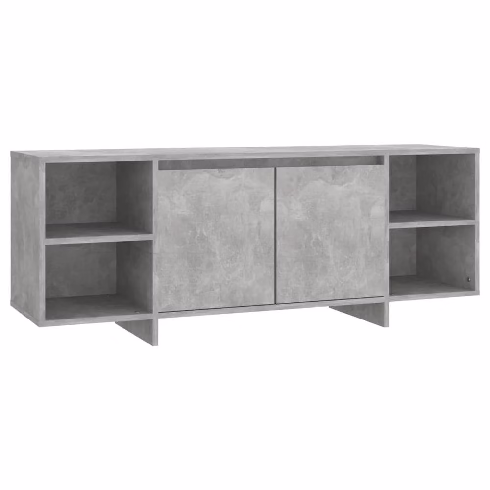 Berkfield Home Modern TV Cabinet in Concrete Grey, W/D/H: 130 x 35 x 50 cm – 2