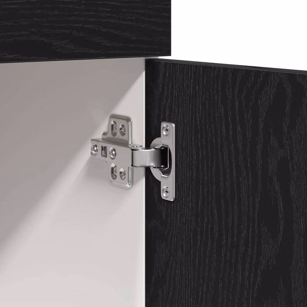 Berkfield Home Black Oak Drawer Base Cabinet W: 60 cm, D: 46 cm, H: 81.5 cm – 6